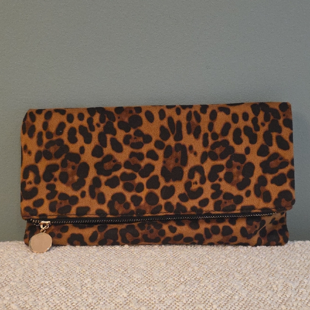 Leopard Print Clutch